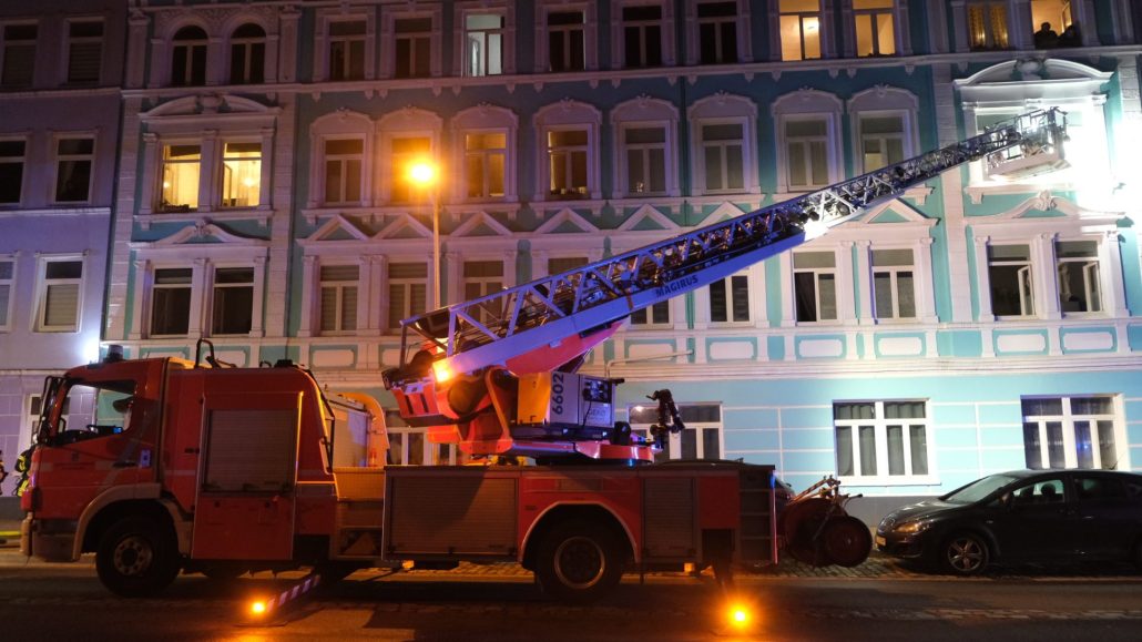 Feuer in der Apenrader Straße – Foto: foerde.news