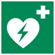 Symbolbild für AED nach ISO 7010 E010